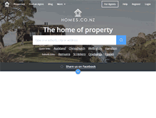 Tablet Screenshot of homes.co.nz